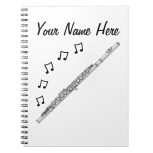 Cuaderno Personalizado de Maestros de Música Flutista de Fl