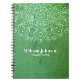 Cuaderno Personalizado de Mandala Verde