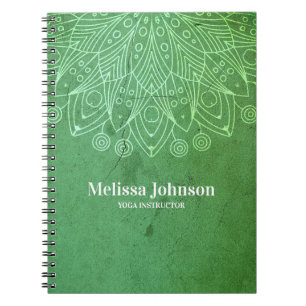Cuaderno Personalizado de Mandala Verde