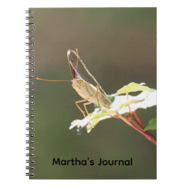 Cuaderno Personalizado de Mariposa de Ojos Grandes
