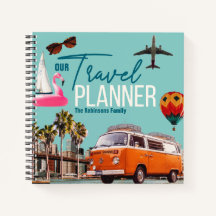 Personalizado de Moda Retro Collage Planner de via