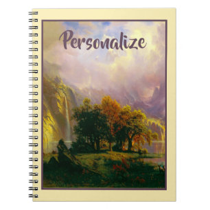 Cuaderno personalizado de montañas rocosas