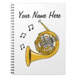 Cuaderno Personalizado de Música de Música de Brass en el C