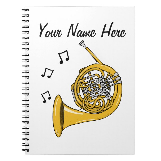 Cuaderno Personalizado de Música de Música de Brass en el C (Frente)