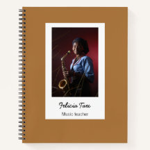 Personalizado de música fotográfica marrón