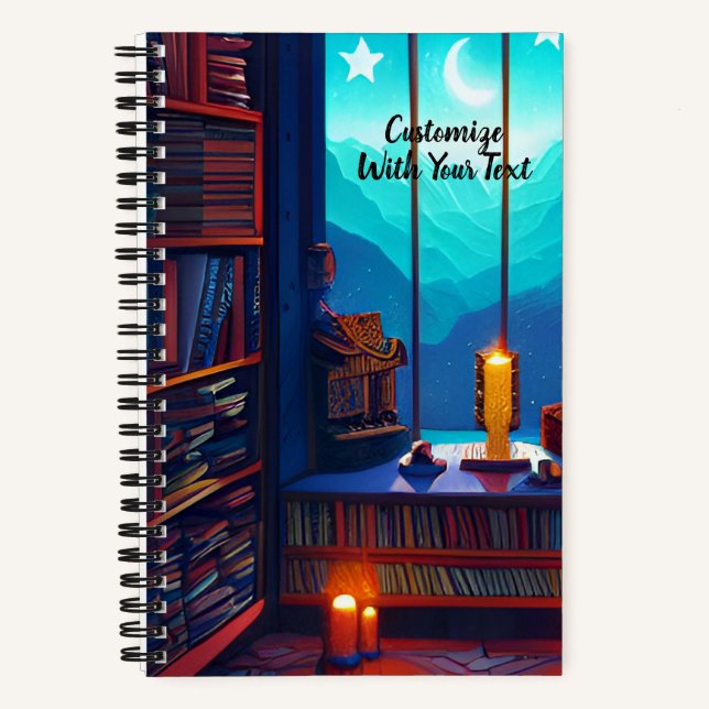 Cuaderno Personalizado de Night Sky Library (Anverso)