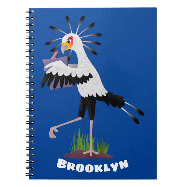 Cuaderno Personalizado de notas de escritura de pájaros de  (Frente)