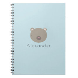 Cuaderno Personalizado De Oso Cuto