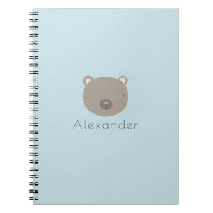 Cuaderno Personalizado De Oso Cuto