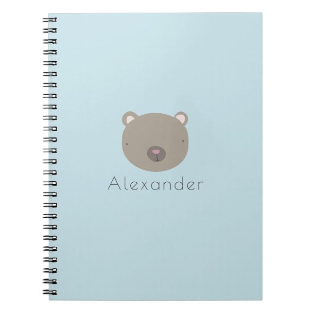 Cuaderno Personalizado De Oso Cuto (Frente)