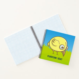 Cuaderno Personalizado de pájaro amarillo