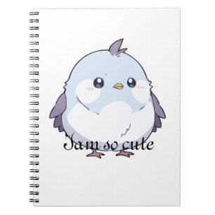 Cuaderno Personalizado de pájaro Cute Kawaii Chubby - Paste