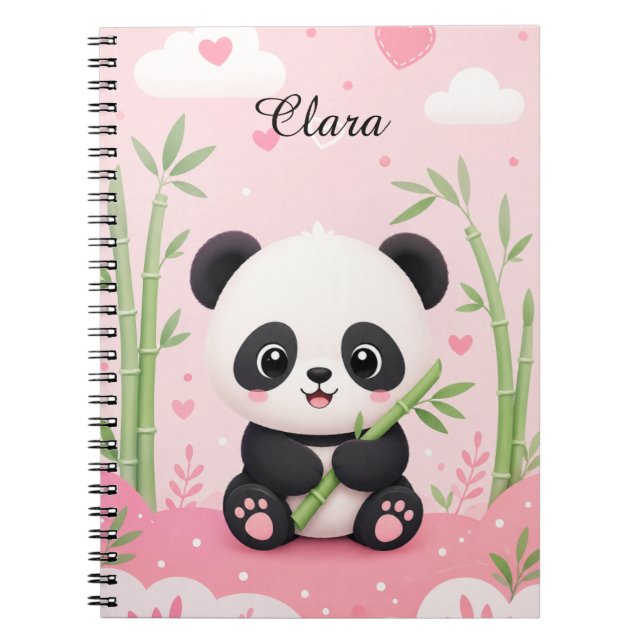 Cuaderno Personalizado de Panda (Frente)