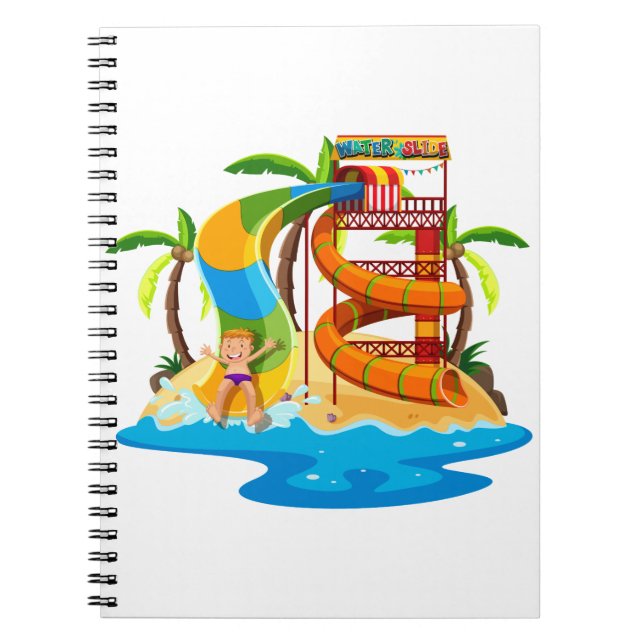 Cuaderno Personalizado de parque acuático (Frente)