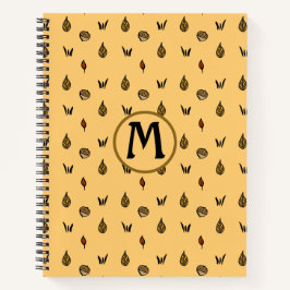 Cuaderno Personalizado de patrón de flechas de otoño