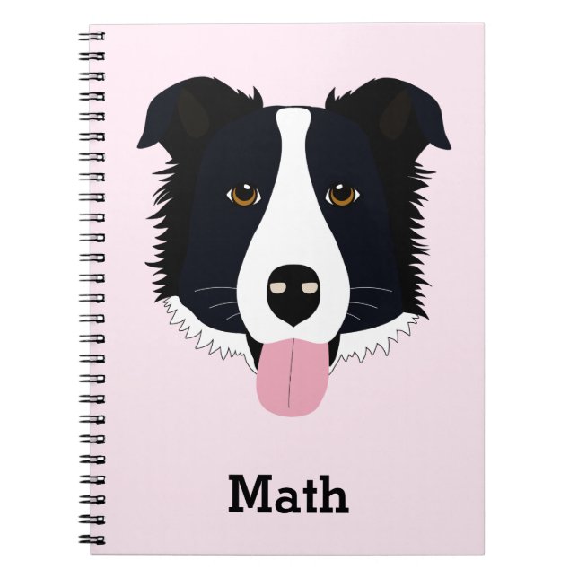 Cuaderno Personalizado de Patrón de Perro (Frente)