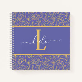 Cuaderno Personalizado de patrón orgánico trippy