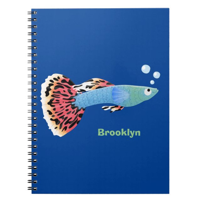 Cuaderno Personalizado de peces tropicales adormilados (Frente)