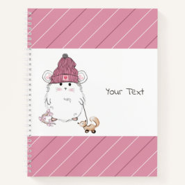 Cuaderno Personalizado de pequeño martillo suave rosado
