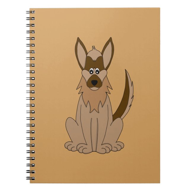 Cuaderno Personalizado de perro asombroso pastor alemán (Frente)