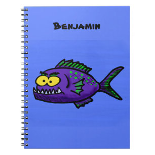 Cuaderno Personalizado de pescado piraña