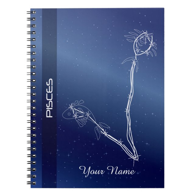 Cuaderno personalizado de Piscis (Frente)