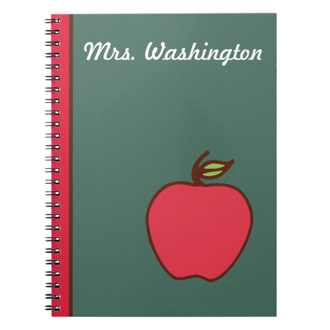 Cuaderno Personalizado de Pizarra para Maestros (Frente)