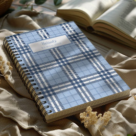 Cuaderno Personalizado de Plaid de las Tierras Alt