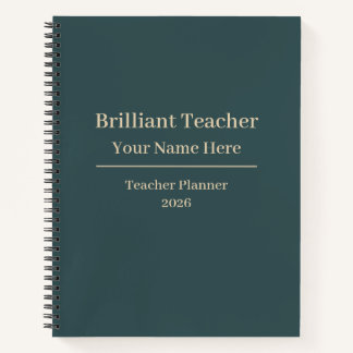 Cuaderno Personalizado de Planificación para Maest