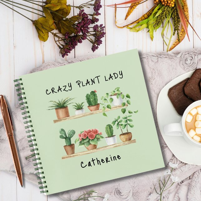 Cuaderno Personalizado de Planta de Agua de Cute Crazy Plan (Subido por el creador)