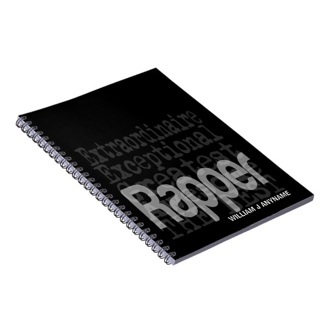 Cuaderno Personalizado de Rapper Extraordinaire (Lado Derecho)