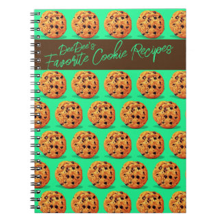 Cuaderno personalizado de recetas de cookie favori
