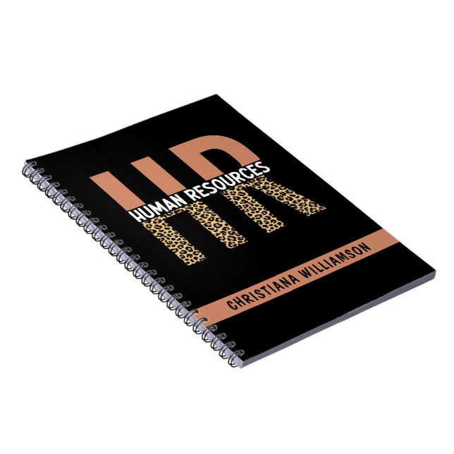 Cuaderno Personalizado de Recursos Humanos Leopard Imprimir (Lado Derecho)