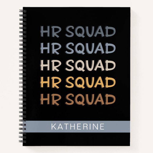 Cuaderno Personalizado de Recursos Humanos Squad: regalos d (Anverso)
