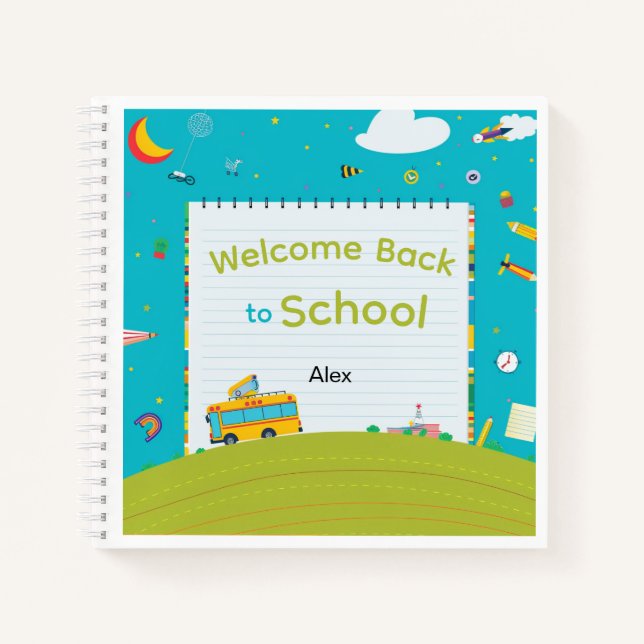 Cuaderno Personalizado de Regreso a la Escuela Aut (Anverso)