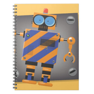 Cuaderno Personalizado de robots mecánicos