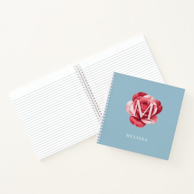 Cuaderno Personalizado de Rosa Inicial | Floral Mo (Interior)