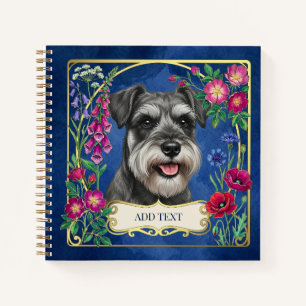 Cuaderno personalizado de Schnauzer con sal y pimi