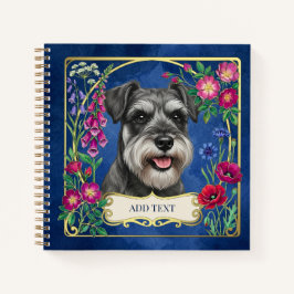 Cuaderno personalizado de Schnauzer de sal y pimie