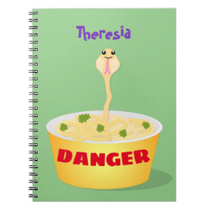 Cuaderno Personalizado de serpientes de fideos de pelo hues