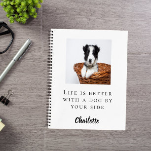 Cuaderno Personalizado de Sketchbook mascota foto cita