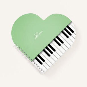 Cuaderno Personalizado de teclado Apple Green Grand Piano M