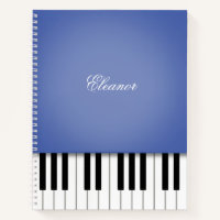 Personalizado de teclado de música de piano azul