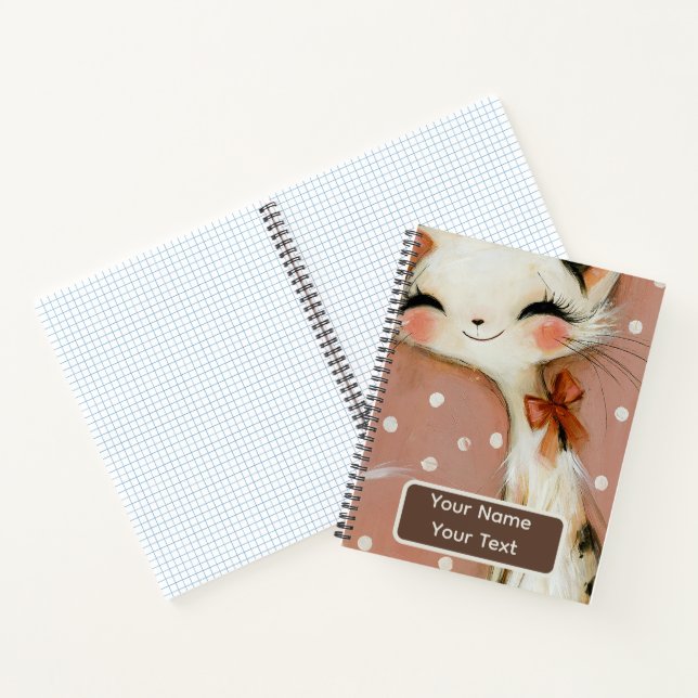 Cuaderno personalizado de terracota rosa polvorien (Interior)