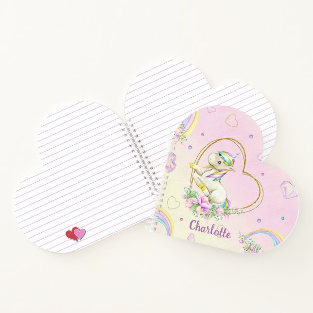 Cuaderno Personalizado de Unicornio (Interior)