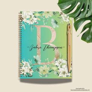 Cuaderno Personalizado de vegetación botánica moderna de gr