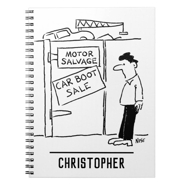Cuaderno Personalizado de ventas de arranque de coche Scrap (Frente)