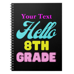Cuaderno Personalizado de vuelta a la escuela, bloc de nota