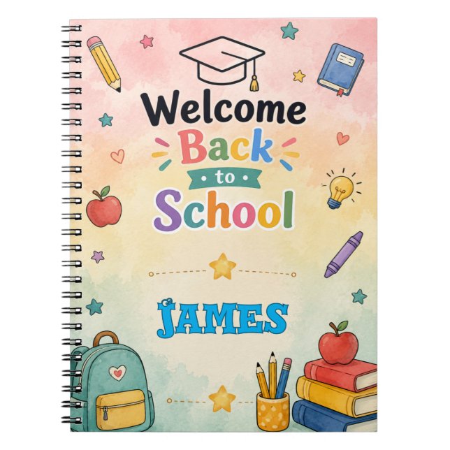 Cuaderno personalizado de vuelta al cole (Frente)