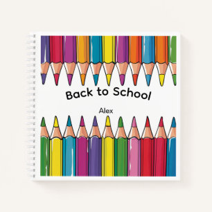 Cuaderno personalizado de vuelta al cole con lápic